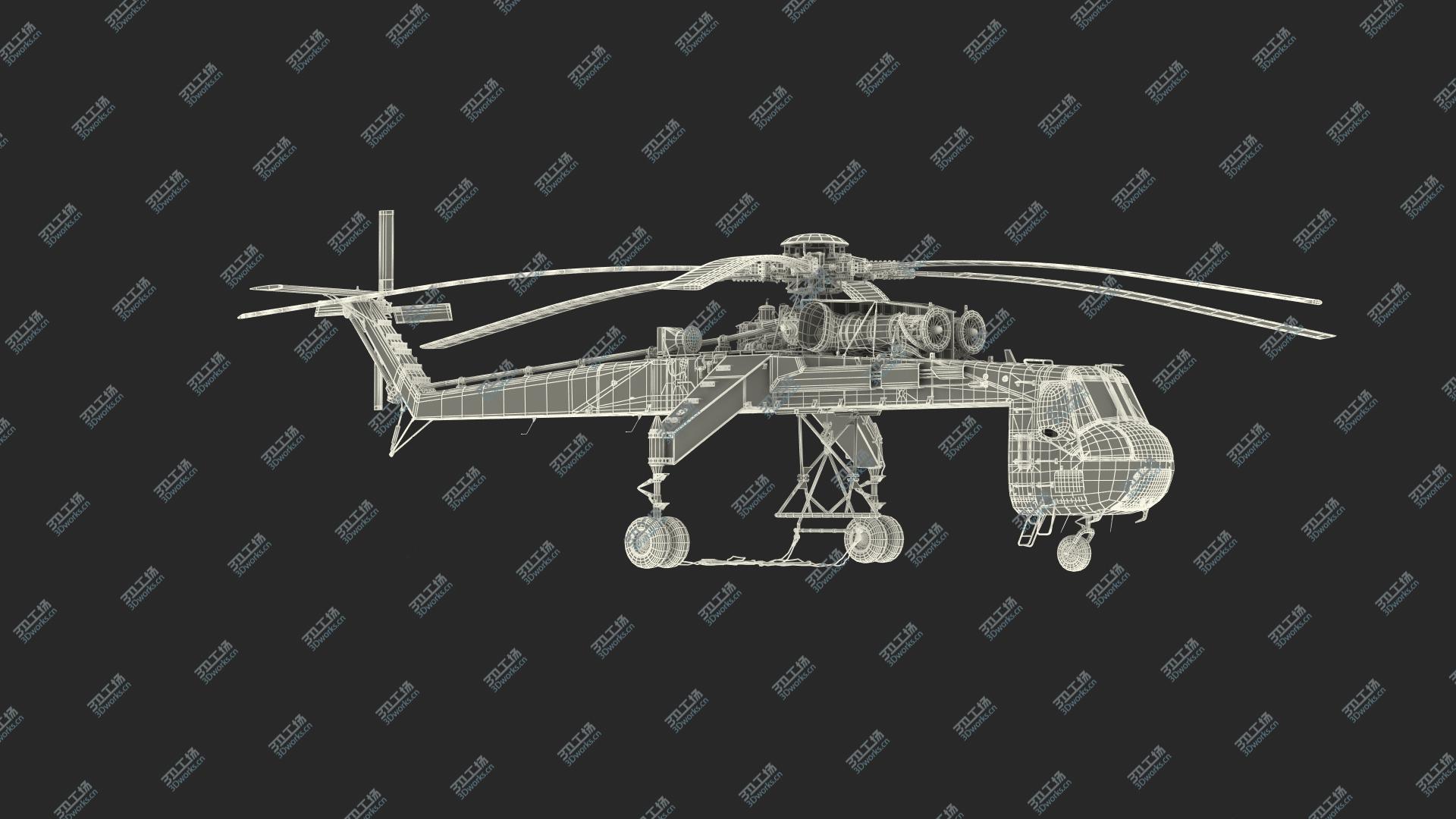 images/goods_img/20210313/Cargo Helicopter Sikorsky S-64 Skycrane Green Rigged 3D model/5.jpg